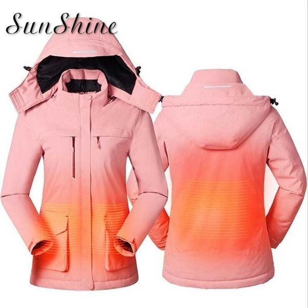 new winter warm usb infrared heating winter jacket women smart thermostat pure color pockets hooded heated parkas warm jacket, Blue;black
new winter warm usb infrared heating winter jacket women smart thermostat pure color pockets hooded heated parkas warm jacket, Blue;black