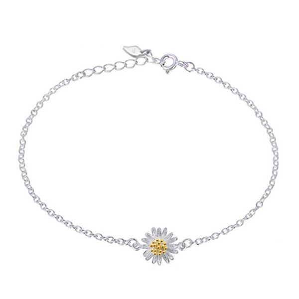d51 fashion 925 silver bracelet flower fresh summer small daisy sunflower bracelet promise jewelry gift for girl, Golden;silver
d51 fashion 925 silver bracelet flower fresh summer small daisy sunflower bracelet promise jewelry gift for girl, Golden;silver