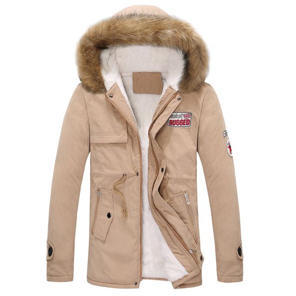 men coats winter jacket men parka slim thicken fur hooded outwear warm coat brand clothing casual mens coat r, Black
men coats winter jacket men parka slim thicken fur hooded outwear warm coat brand clothing casual mens coat r, Black