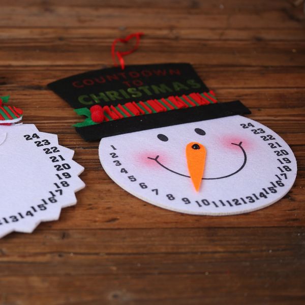 non-woven santa claus/snowman christmas advent countdown clock calendars holiday hanging decorations
non-woven santa claus/snowman christmas advent countdown clock calendars holiday hanging decorations