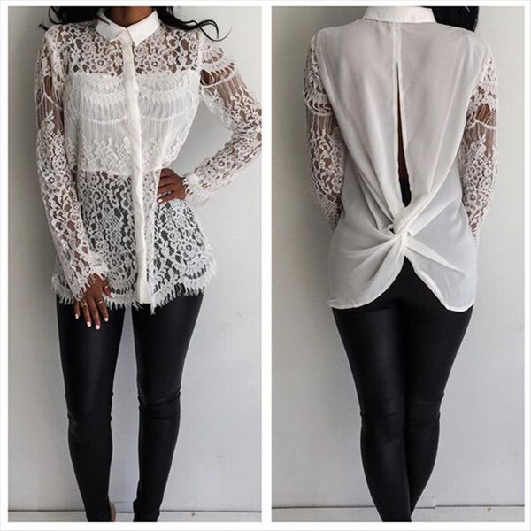 autumn women's symmetrical embroidery flower hollow lace stitching autumn women's shirt symmetrical embroidery flower hollow lace, White
autumn women's symmetrical embroidery flower hollow lace stitching autumn women's shirt symmetrical embroidery flower hollow lace, White