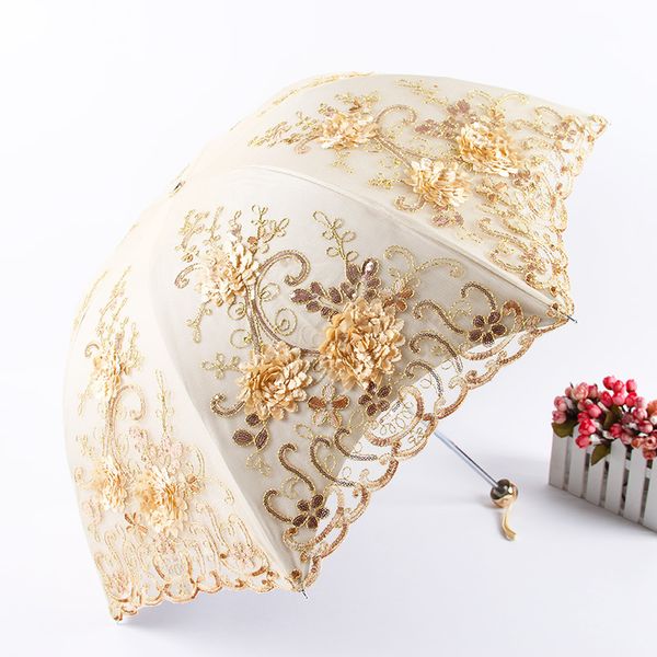 fashion lace double-layer embroidery umbrellas umbrella rain woman black rubber anti-uv three-folding sunny female umbrellas
fashion lace double-layer embroidery umbrellas umbrella rain woman black rubber anti-uv three-folding sunny female umbrellas