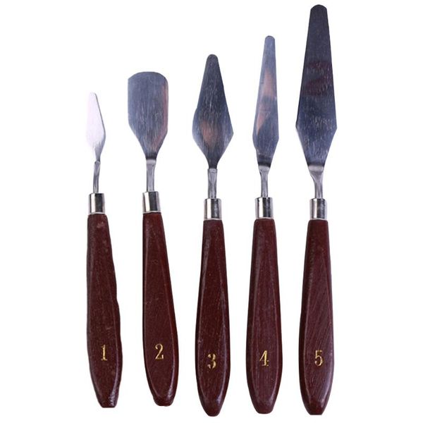 5pcs wooden handle spatula professional palette knife paint artist tools stainless steel mixing scraper oil painting
5pcs wooden handle spatula professional palette knife paint artist tools stainless steel mixing scraper oil painting