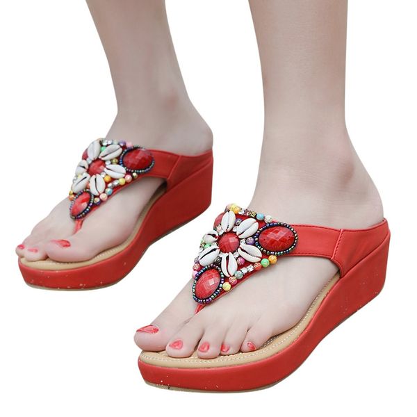bohemia summer women ladies pearl wedges sandals beach flops flip slipper shoes klapki damskie na lato slippers flip flops, Black
bohemia summer women ladies pearl wedges sandals beach flops flip slipper shoes klapki damskie na lato slippers flip flops, Black