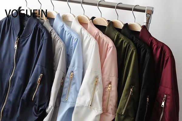 voguen new womens ladies pockets solid 8 colors zip up satin bomber flight jacket coat, Black;brown
voguen new womens ladies pockets solid 8 colors zip up satin bomber flight jacket coat, Black;brown