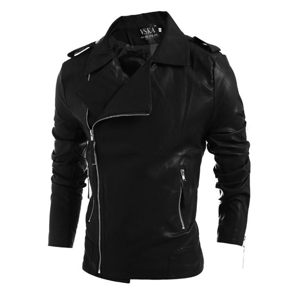 missky faux leather jacket fashion casual style waterproof multi-zipper large lapel long-sleeved autumn winter coat male, Black
missky faux leather jacket fashion casual style waterproof multi-zipper large lapel long-sleeved autumn winter coat male, Black
