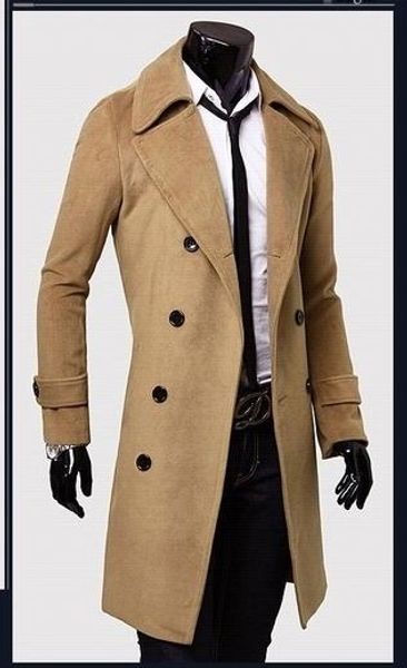 black grey khaki long trench coat men commercial wool coat casual slim woolen coats casacos masculino 2019 overcoat plus size
black grey khaki long trench coat men commercial wool coat casual slim woolen coats casacos masculino 2019 overcoat plus size