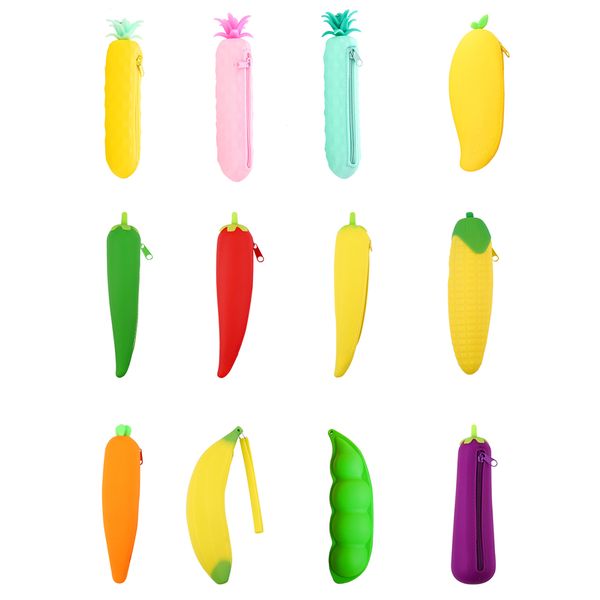 vegetable shaped silicone pen bag student pencil bag primary and secondary school stationery pencil case
vegetable shaped silicone pen bag student pencil bag primary and secondary school stationery pencil case