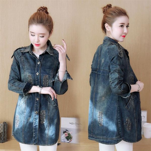 plus size 5xl denim trench coat women spring autumn 2019 bf style loose long denim coats female jeans windbreaker outerwear y237, Tan;black
plus size 5xl denim trench coat women spring autumn 2019 bf style loose long denim coats female jeans windbreaker outerwear y237, Tan;black