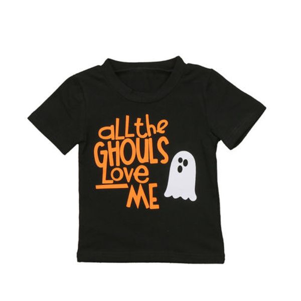 toddler infant baby kids boys short sleeve clothes black cotton letter printed t-shirt halloween clothes, Blue
toddler infant baby kids boys short sleeve clothes black cotton letter printed t-shirt halloween clothes, Blue