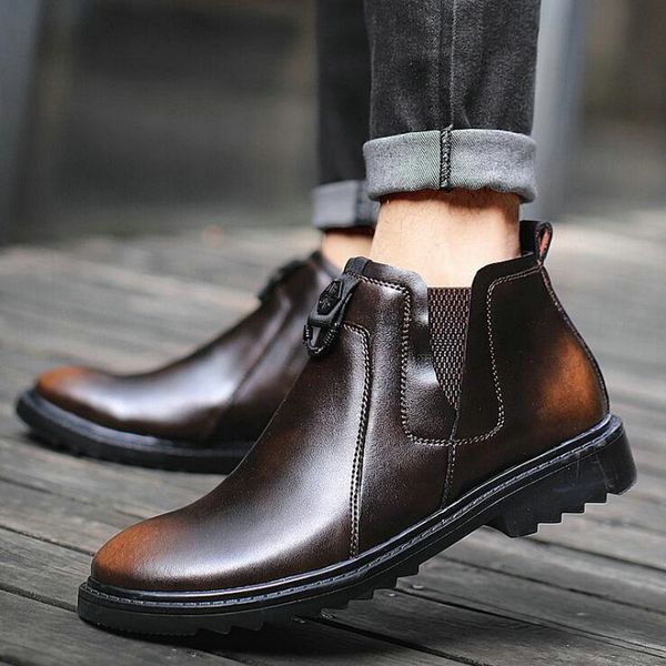 2020 autumn new men boots boots men's casual men high help work c22-62, Black
2020 autumn new men boots boots men's casual men high help work c22-62, Black
