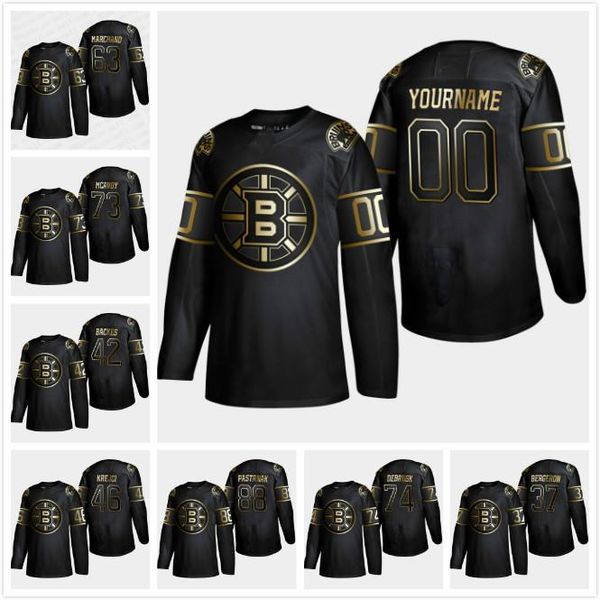 2019 golden edition jersey boston bruins hockey 88 david pastrnak 33 zdeno chara 74 jake debrusk 63 brad marchand charlie mcavoy, Black;red
2019 golden edition jersey boston bruins hockey 88 david pastrnak 33 zdeno chara 74 jake debrusk 63 brad marchand charlie mcavoy, Black;red