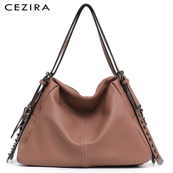cezira design vegan leather women hobos ladies pu shoulder bag fashion rivets large totes female casual crossbody handbags
cezira design vegan leather women hobos ladies pu shoulder bag fashion rivets large totes female casual crossbody handbags