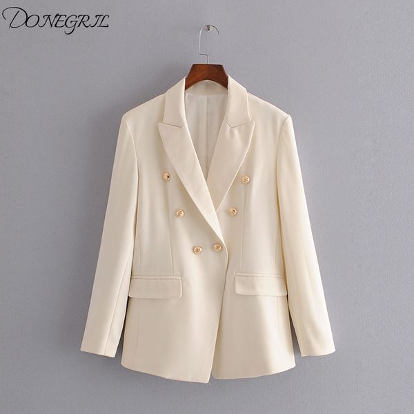 2020 new spiring ladies casual jacket suit female autumn double-breasted white long women's blazer office suit blazers, White;black
2020 new spiring ladies casual jacket suit female autumn double-breasted white long women's blazer office suit blazers, White;black