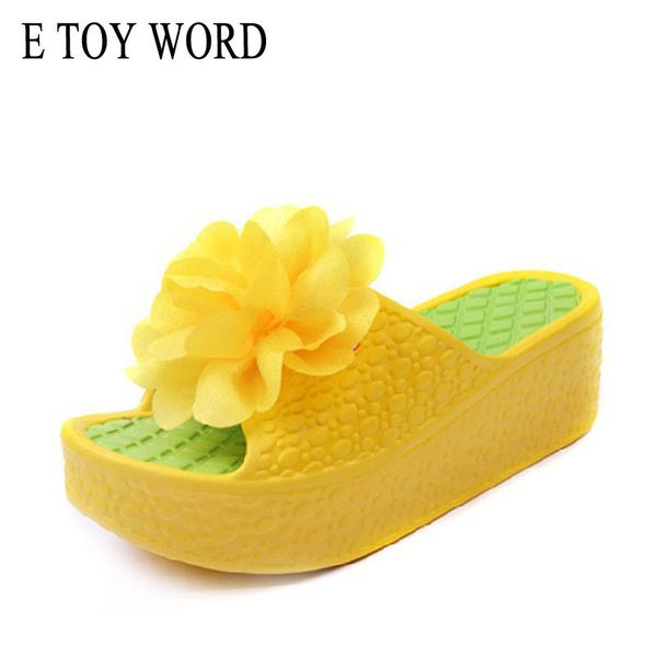 e toy word women slippers handmade simulation flower slipper beach wedge slippers platform flip flops 2019 summer women footwear, Black
e toy word women slippers handmade simulation flower slipper beach wedge slippers platform flip flops 2019 summer women footwear, Black