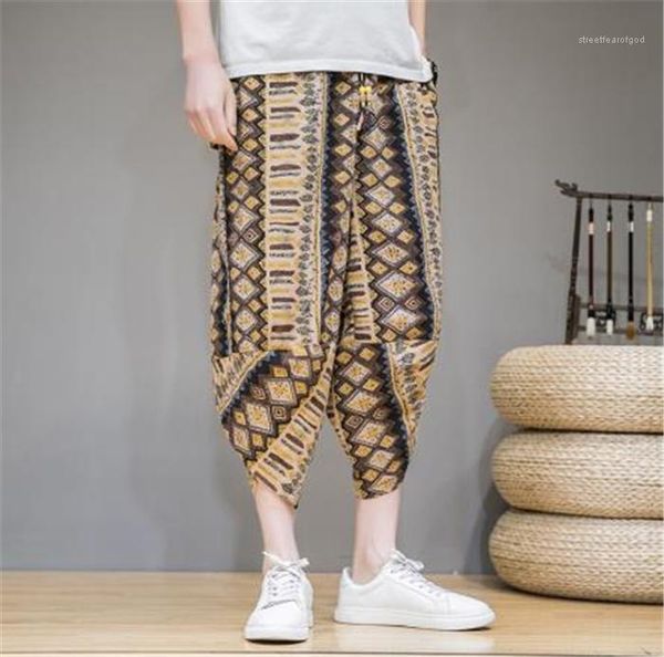 printing beach shorts chinese style capris male harem summer flax shorts trend turnip pants loose plus, Blue
printing beach shorts chinese style capris male harem summer flax shorts trend turnip pants loose plus, Blue