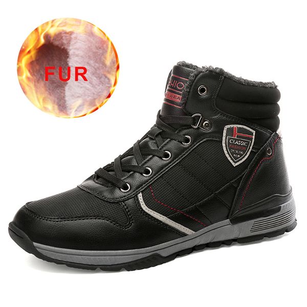 casual warm fur snow boots men cowboy comfortable rubber boots men ankle work safety shoes male footwear shoes, Black
casual warm fur snow boots men cowboy comfortable rubber boots men ankle work safety shoes male footwear shoes, Black