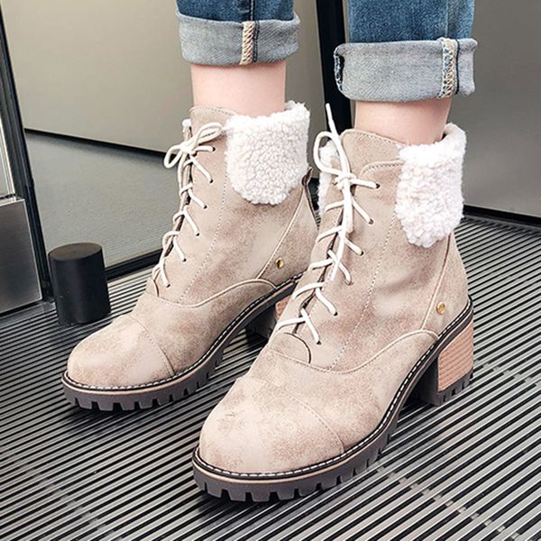 boots women shoes fashion new cross-tied flanging warm winter boots women pure color rivets flanging plush ankle, Black
boots women shoes fashion new cross-tied flanging warm winter boots women pure color rivets flanging plush ankle, Black