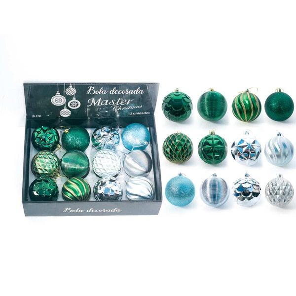 12pcs 8cm colorful christmas tree ball bauble hanging craft home decor diy kids toys chirstmas decoration
12pcs 8cm colorful christmas tree ball bauble hanging craft home decor diy kids toys chirstmas decoration
