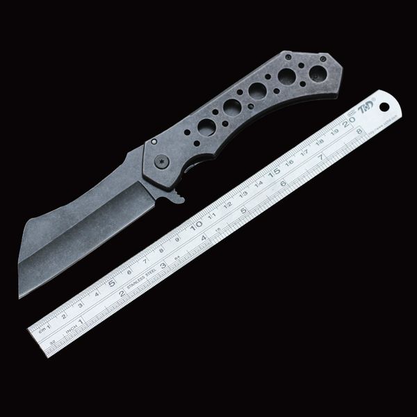 ZT large kitchen knife head tactical folding knife 440C blade 57HRC shaft lock combat knife 
ZT large kitchen knife head tactical folding knife 440C blade 57HRC shaft lock combat knife