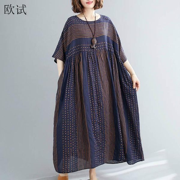 plus size polka dot striped summer dress 2020 ladies long dresses for women 4xl 5xl 6xl cotton casual vintage dress vestidos, Black;gray
plus size polka dot striped summer dress 2020 ladies long dresses for women 4xl 5xl 6xl cotton casual vintage dress vestidos, Black;gray
