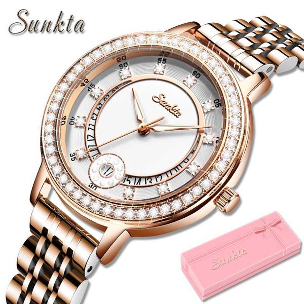 sunkta rose gold watch women business quartz watch ladies female wrist watches girl clocks relogio feminin 2020+box, Slivery;brown
sunkta rose gold watch women business quartz watch ladies female wrist watches girl clocks relogio feminin 2020+box, Slivery;brown