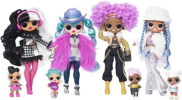 lol. winter disco 24k d.j. fashion doll & sister girls toys y200428120