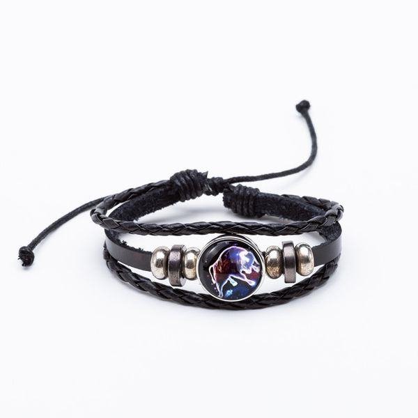 honesty taurus 12 constellation zodiac sign black braided leather bracelet woven glass dome jewelry punk men
honesty taurus 12 constellation zodiac sign black braided leather bracelet woven glass dome jewelry punk men