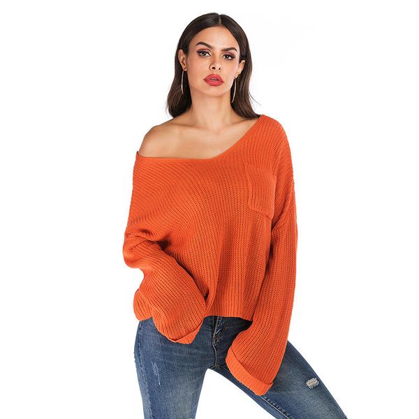 women autumn bat sleeve solid color fashion casual loose sweater pullover, White;black
women autumn bat sleeve solid color fashion casual loose sweater pullover, White;black