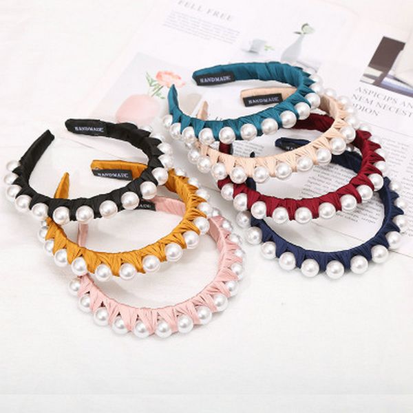 silk personality pearl headband hair style for women 2019 with headband alice band cerchietto aliceband hairclippers2010 hifdf, Black;brown
silk personality pearl headband hair style for women 2019 with headband alice band cerchietto aliceband hairclippers2010 hifdf, Black;brown