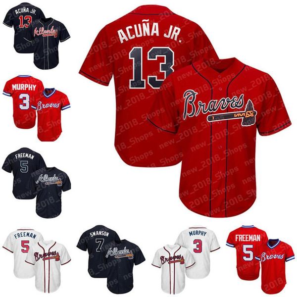Ronald Acuña Jr. Atlanta Baseball jerseys Braves Dansby Swanson Dale Murphy Freddie Freeman Chipper Jones Hank Aaron
Ronald Acuña Jr. Atlanta Baseball jerseys Braves Dansby Swanson Dale Murphy Freddie Freeman Chipper Jones Hank Aaron