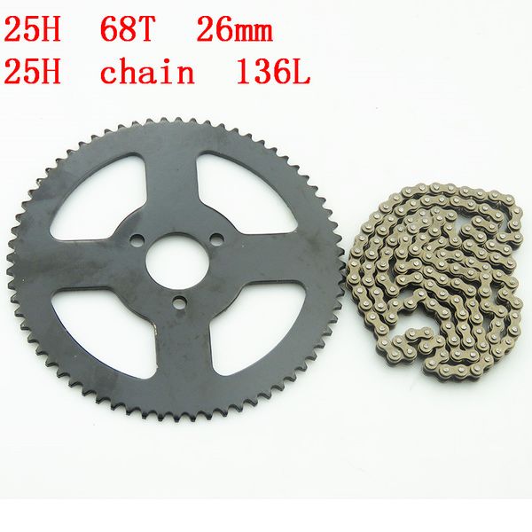 25h clutch drum gear 25h 68t 26mm sprocket + chain 136links for 2 stroke minimoto pocket bike atv quad
25h clutch drum gear 25h 68t 26mm sprocket + chain 136links for 2 stroke minimoto pocket bike atv quad