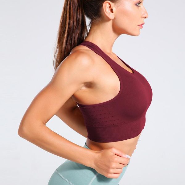2020 women sports bra mesh breathable sports push up female gym fitness underwear seamless running yoga bra, White;black
2020 women sports bra mesh breathable sports push up female gym fitness underwear seamless running yoga bra, White;black