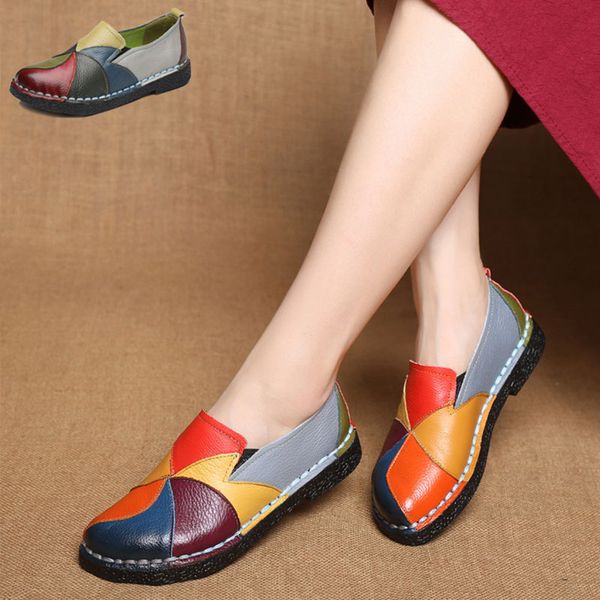 women shoes fashion loafers women genuine leather shoes flats mixed colors casual summer mother shoe moccasins, Black
women shoes fashion loafers women genuine leather shoes flats mixed colors casual summer mother shoe moccasins, Black