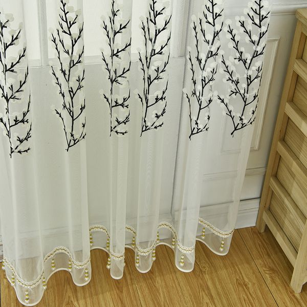 modern simple towel embroidery tulles for living dining room bedroom