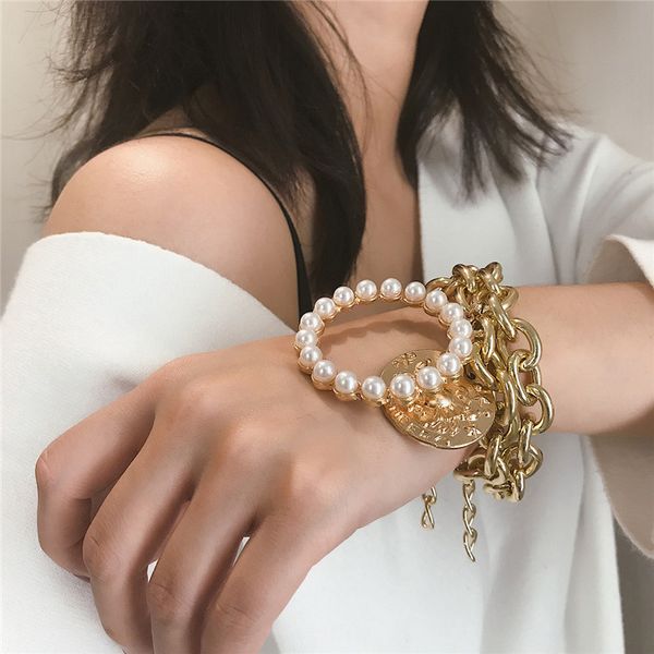 exaggerated crab geometric hollow bracelets for women punk gold silver color multilayer imitation pearl temperament bracelet, Black
exaggerated crab geometric hollow bracelets for women punk gold silver color multilayer imitation pearl temperament bracelet, Black