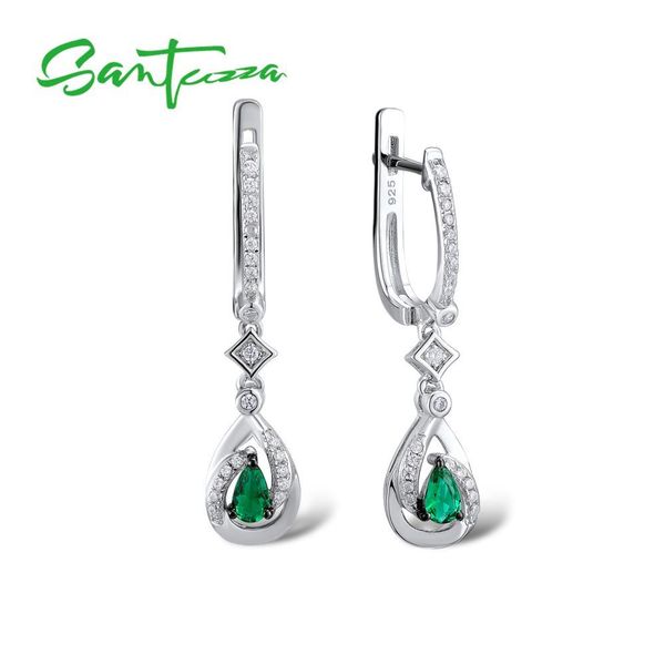 santuzza silver drop earrings for women 925 sterling silver dangle earrings long silver 925 with green crystal fashion jewelry, Golden
santuzza silver drop earrings for women 925 sterling silver dangle earrings long silver 925 with green crystal fashion jewelry, Golden