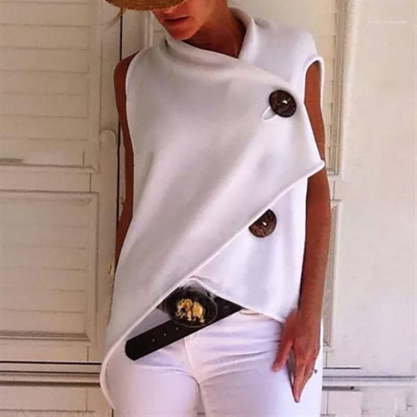 fashion short sleeve loose womens summer ladies fashion tees new irregular button designer womens tshirts, White
fashion short sleeve loose womens summer ladies fashion tees new irregular button designer womens tshirts, White