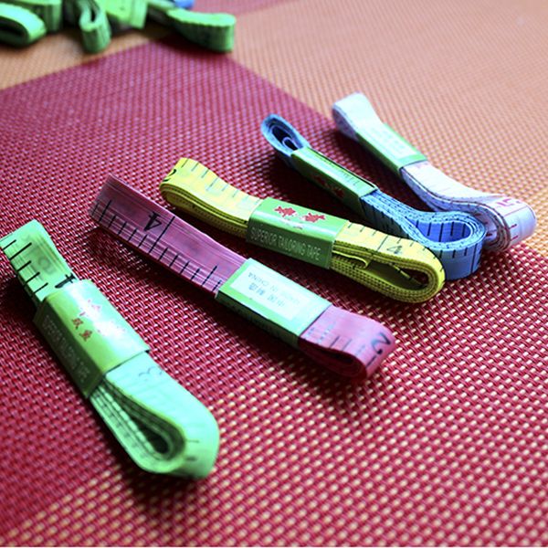 100pcs/lot 1.5m body measuring ruler sewing tailor tape measure mini soft flat ruler centimeter meter sewing measuring tape random color
100pcs/lot 1.5m body measuring ruler sewing tailor tape measure mini soft flat ruler centimeter meter sewing measuring tape random color