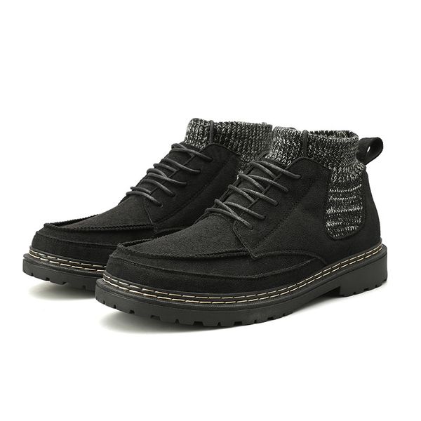 fashion men boots work boots lace up casual shoes men round toe high shoes chaussure homme, Black
fashion men boots work boots lace up casual shoes men round toe high shoes chaussure homme, Black