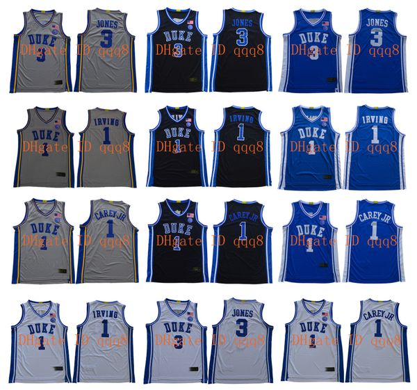 ncaa duke blue devils джерси 1 vernon carey jr 3 tre джонс 1 ирвинг синий белый черный серый колледж баскетбол джерси, Black
ncaa duke blue devils джерси 1 vernon carey jr 3 tre джонс 1 ирвинг синий белый черный серый колледж баскетбол джерси, Black