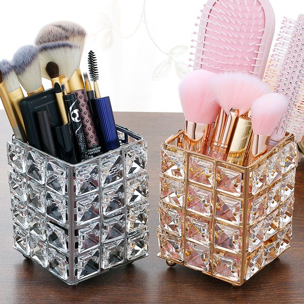 metal crystal square makeup organizer box brush sorting storage tube sorting jewelry deskdecorative ornaments
metal crystal square makeup organizer box brush sorting storage tube sorting jewelry deskdecorative ornaments