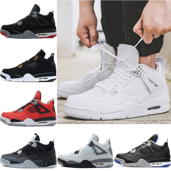 new designer 4 men basketball shoes motorsport pure money bred oreo 4s sports fire red white cement sneaker size 41-47
new designer 4 men basketball shoes motorsport pure money bred oreo 4s sports fire red white cement sneaker size 41-47