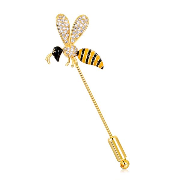 fashion golden cute enamel bee pin metal men and women suit lapel pins brooches jewelry wholesale / drop shipping, Gray
fashion golden cute enamel bee pin metal men and women suit lapel pins brooches jewelry wholesale / drop shipping, Gray