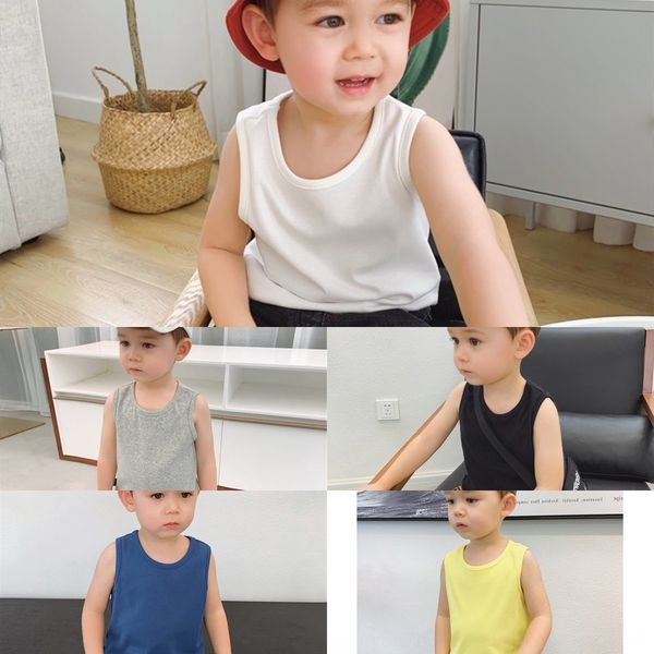 grasshopper vest clothing brother 2020 male baby vest solid color children's base fashion fan children's wear, Blue
grasshopper vest clothing brother 2020 male baby vest solid color children's base fashion fan children's wear, Blue