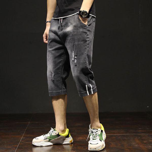 summer 2020 fashion casual thin denim shorts men's korean trendy loose straight casual hole pants men's calf length jeans, Blue
summer 2020 fashion casual thin denim shorts men's korean trendy loose straight casual hole pants men's calf length jeans, Blue
