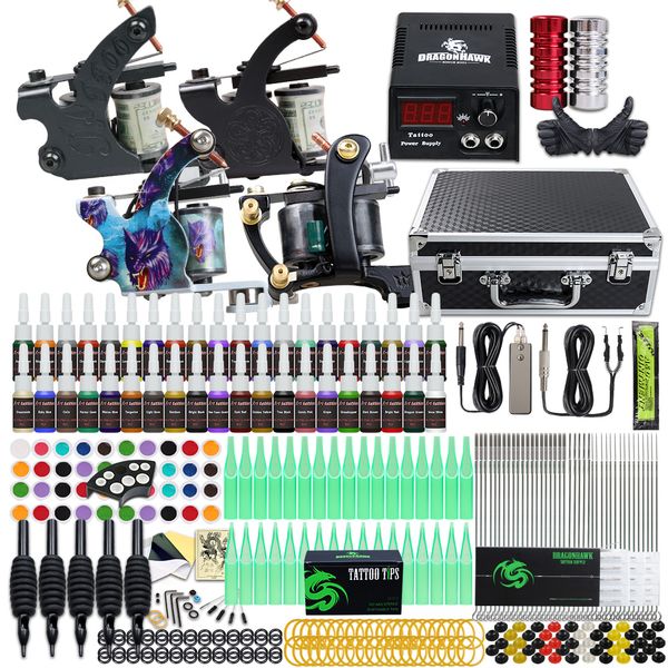 complete tattoo kit 4 machines 40 color inks power supply needle grip tip set us shipping d120gd-18
complete tattoo kit 4 machines 40 color inks power supply needle grip tip set us shipping d120gd-18