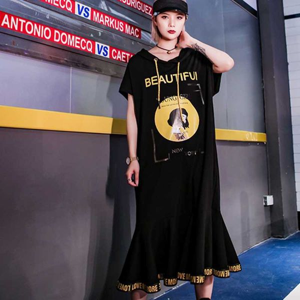 2020 new summer women hooded print dress ladies casual loose high quatily vestidos female cotton fashion dresses lt187, Black;gray
2020 new summer women hooded print dress ladies casual loose high quatily vestidos female cotton fashion dresses lt187, Black;gray