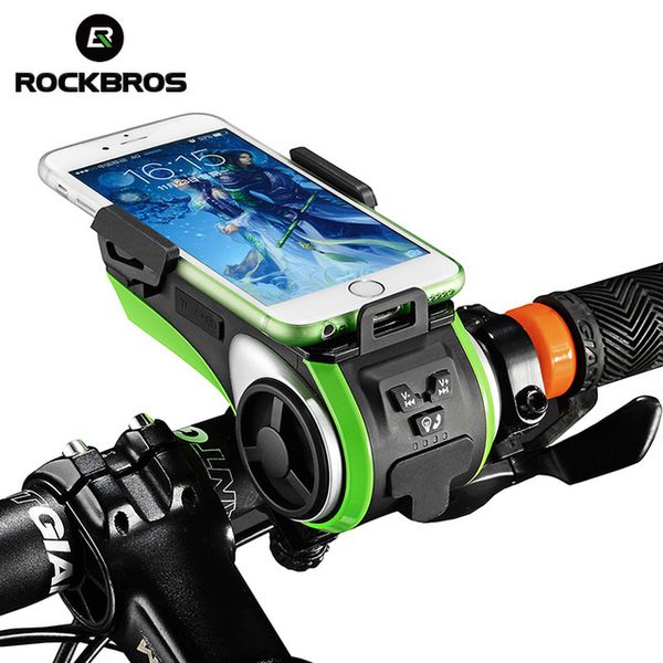 rockbros 5 in 1 bicycle computer phone holder bell light 4400mah power bank waterproof bike bluetooth audio mp3 player speaker
rockbros 5 in 1 bicycle computer phone holder bell light 4400mah power bank waterproof bike bluetooth audio mp3 player speaker