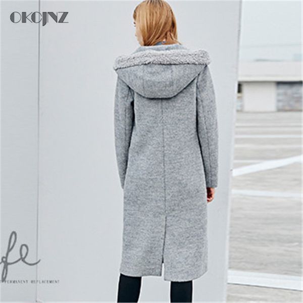 autumn winter new street style fashion hooded straight woolen coat female wool long thick outerwear women parka yy203, Black
autumn winter new street style fashion hooded straight woolen coat female wool long thick outerwear women parka yy203, Black
